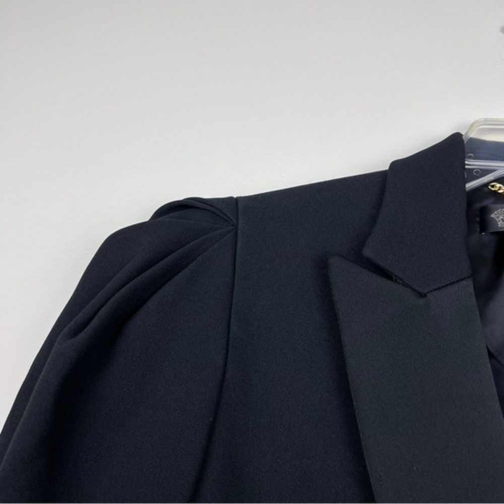 Versace 2020 Rare Puff Sleeve Shoulder Logo Button Blazer Jacket - Picture 6 of 13